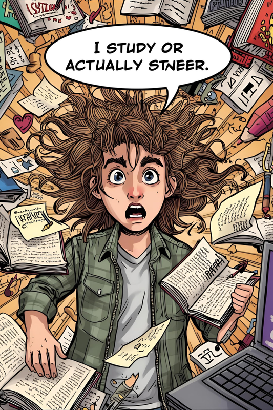 "I Swear I Studied" Poster